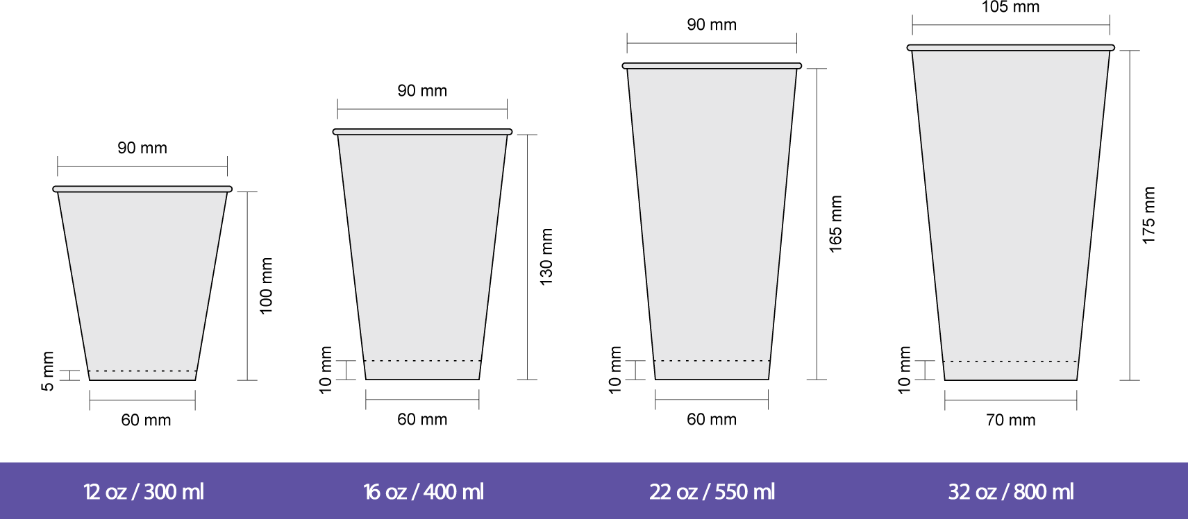 Paper Cups for Cold Drinks